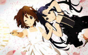 Картинка аниме on k-on hirasawa yui nakano azusa