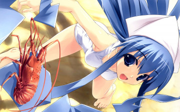 Картинка аниме shinryaku ika musume девушка лангуст