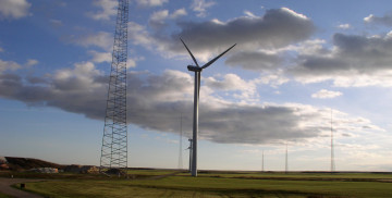 Картинка разное мельницы поле облака