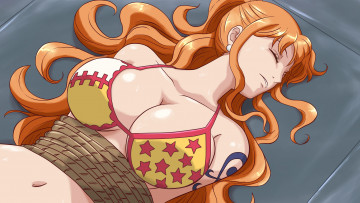 Картинка аниме one piece nami