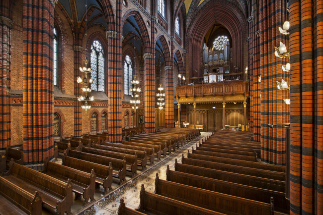 Обои картинки фото интерьер, убранство, роспись, храма, стокгольм, церковь, святого, иоанна