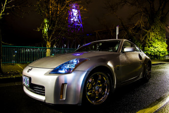 Картинка автомобили nissan datsun авто улица ночь