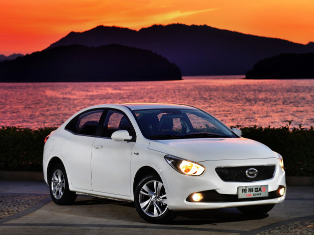 Обои картинки фото автомобили, gac, trumpchi, ga3, 2013, светлый