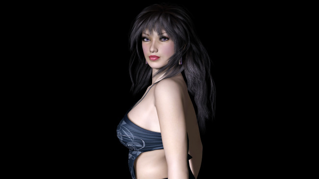 Обои картинки фото 3д графика, people , люди, взгляд, девушка