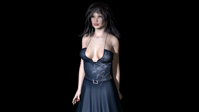 Обои картинки фото 3д графика, people , люди, взгляд, девушка