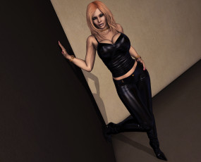 Картинка 3д+графика люди+ people фон взгляд девушка