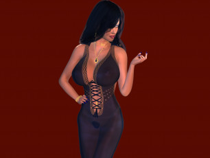 Картинка 3д+графика люди+ people девушка фон взгляд