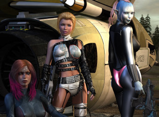 Картинка 3д+графика эльфы+ elves взгляд девушки фон оружие эльфийка