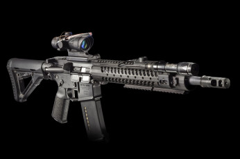 Картинка оружие автоматы фонарик карабин штурмовая винтовка m4