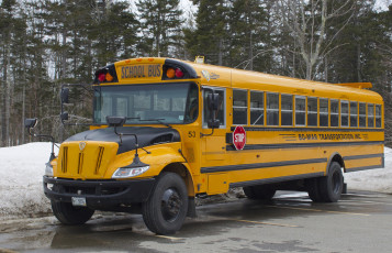 обоя автомобили, автобусы, автобус, школьный