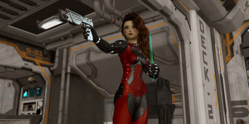 Картинка 3д+графика фантазия+ fantasy оружие фон девушка взгляд