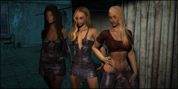 Картинка 3д+графика люди+ people фон взгляд девушки