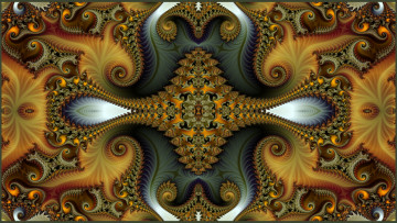 Картинка 3д+графика фракталы+ fractal цвета фон узор