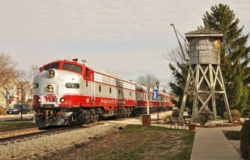 Картинка техника поезда локомотив рельсы дорога железная состав