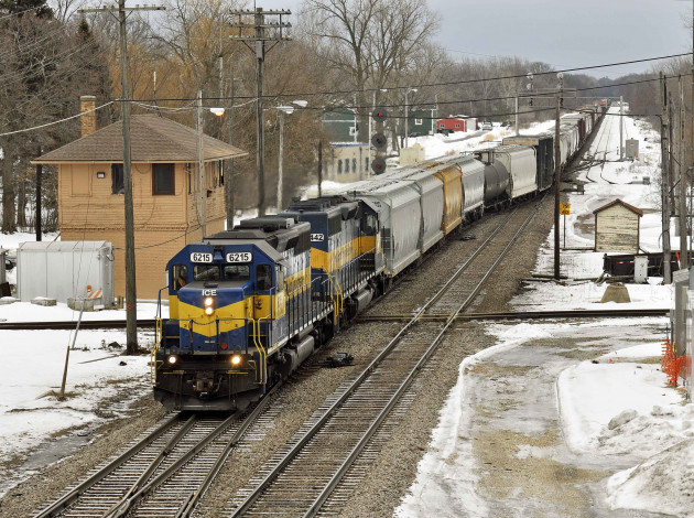 Обои картинки фото техника, поезда, дорога, железная, состав, локомотив, рельсы