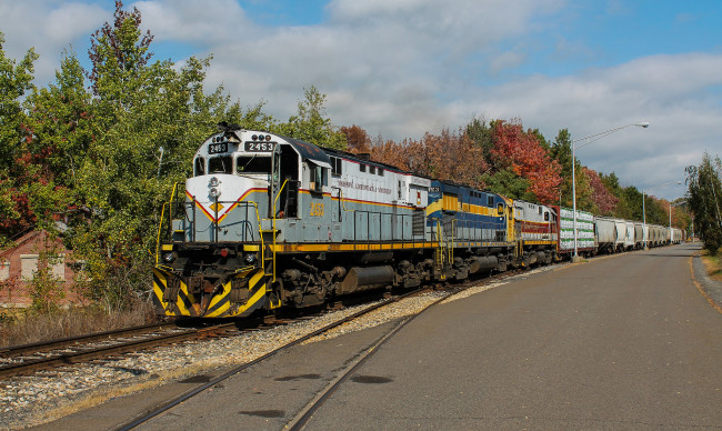 Обои картинки фото техника, поезда, рельсы, железная, дорога, состав, локомотив