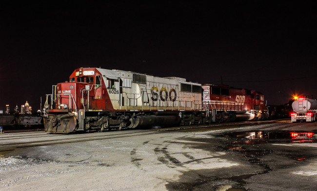 Обои картинки фото техника, поезда, состав, локомотив, рельсы, дорога, железная