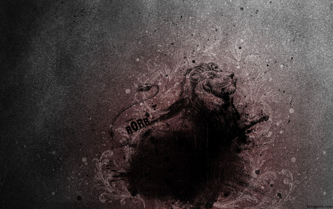 Обои картинки фото векторная графика, животные , animals, хвост, грива, голова, лев