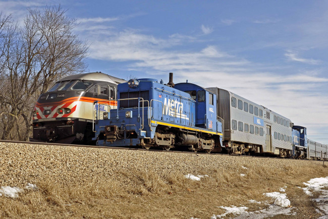 Обои картинки фото техника, поезда, локомотив, рельсы, дорога, железная, состав