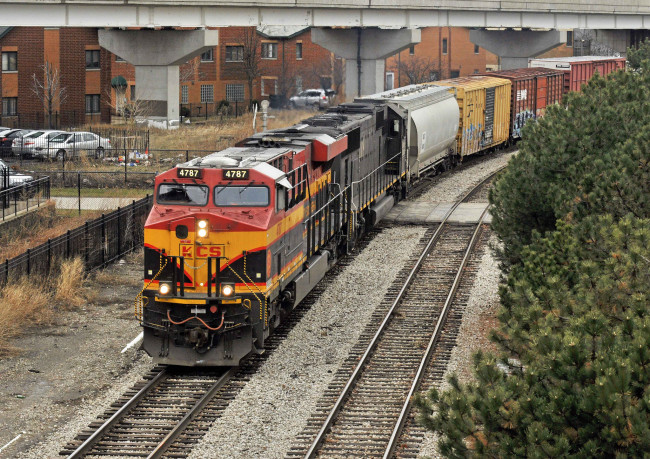 Обои картинки фото техника, поезда, состав, локомотив, рельсы, дорога, железная