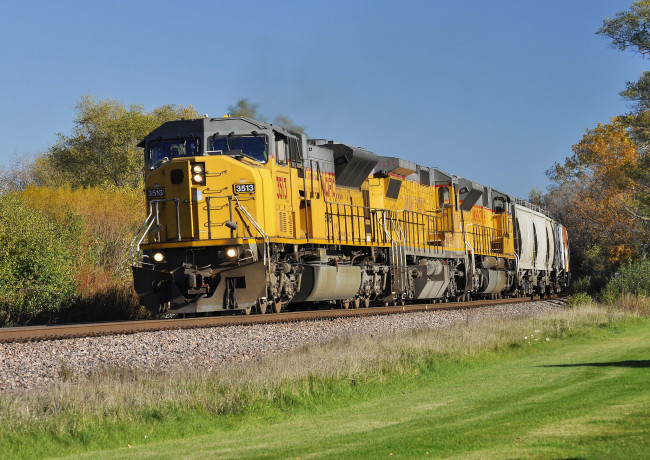 Обои картинки фото техника, поезда, железная, локомотив, рельсы, состав, дорога