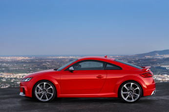 обоя автомобили, audi, tt, rs, coupе, 8s, 2016, г, красный