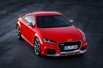 обоя автомобили, audi, tt, rs, coupе, 8s, 2016, г, красный