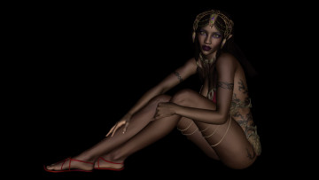 Картинка 3д+графика эльфы+ elves взгляд тату фон эльфийка