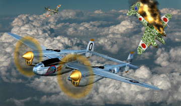 Картинка 3д+графика армия+ military самолеты полет