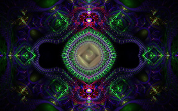 Картинка 3д+графика фракталы+ fractal цвета фон узор