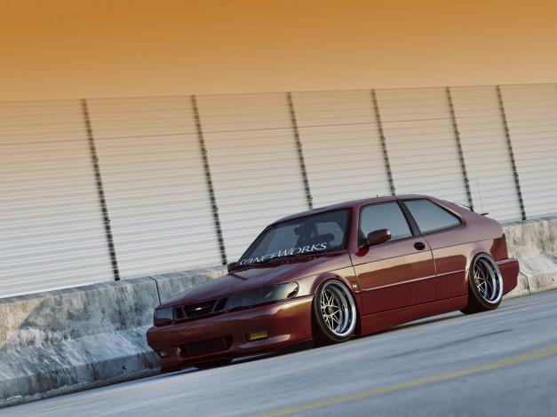 Обои картинки фото автомобили, виртуальный тюнинг, saab