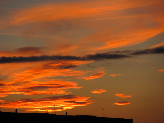 Обои картинки фото природа, облака, закатные