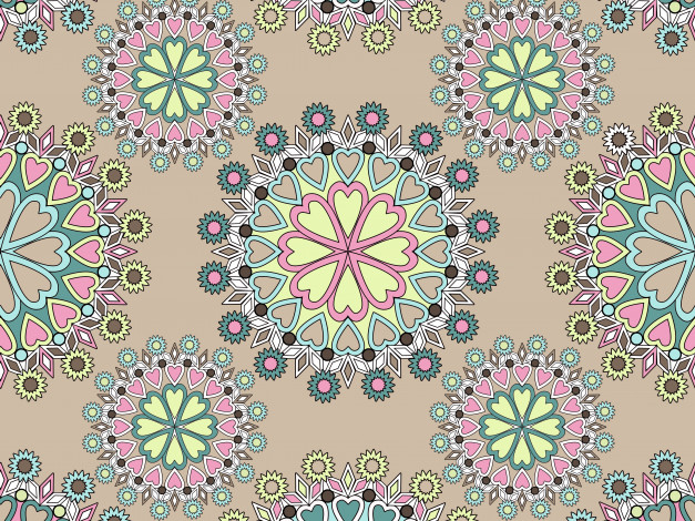 Обои картинки фото векторная графика, графика , graphics, узор, орнамент, кремовый, фон, текстура