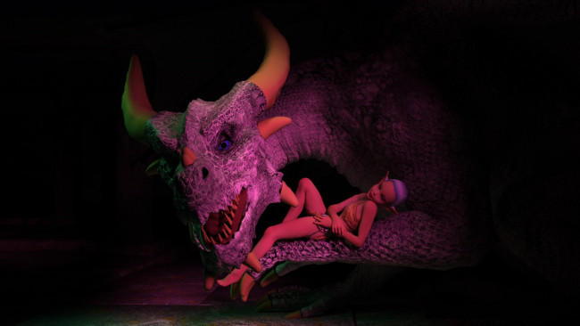 Обои картинки фото 3д графика, эльфы , elves, эльфийка, взгляд, дракон, фон