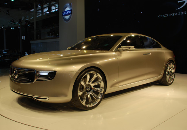 Обои картинки фото volvo universe concept 2011, автомобили, выставки и уличные фото, volvo, concept, universe, бежевый, кофе, с, молоком, выставка, автосалон