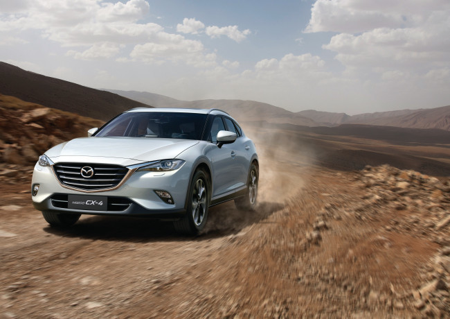 Обои картинки фото автомобили, mazda, cx-4, 2016г