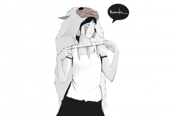 Картинка аниме mononoke+hime девушка