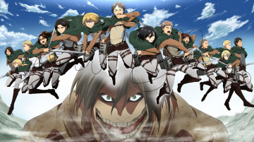 Картинка аниме shingeki+no+kyojin персонаж