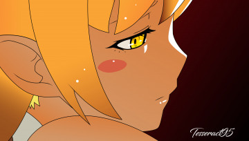 Картинка аниме bakemonogatari взгляд фон девушка