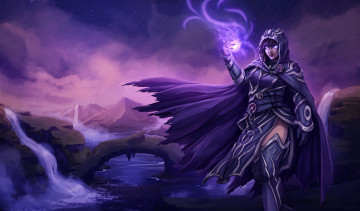 Картинка фэнтези маги +волшебники фон девушка магия униформа взгляд