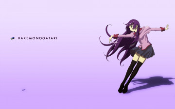 Картинка аниме bakemonogatari фон взгляд девушка