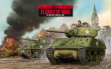 обоя видео игры, flames of war, игра, стратегия, flames, of, war