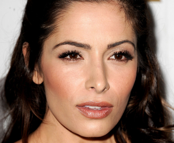 Обои картинки фото девушки, sarah shahi, лицо, шатенка