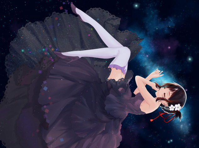 Обои картинки фото аниме, kimi no na wa, девушка