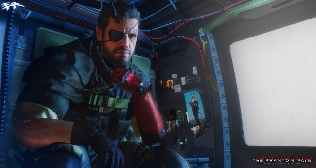Обои картинки фото видео игры, metal gear solid v,  the phantom pain, униформа, взгляд, фон, мужчина