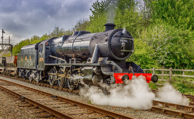 Обои картинки фото техника, паровозы, локомотив, состав