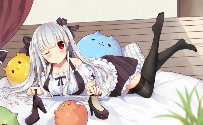 Обои картинки фото аниме, unknown,  другое, фон, взгляд, девушка