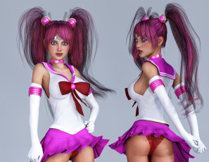 обоя 3д графика, люди , people, девушка, взгляд, фон