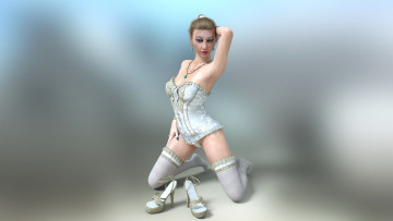 Картинка 3д+графика люди+ people фон взгляд девушка