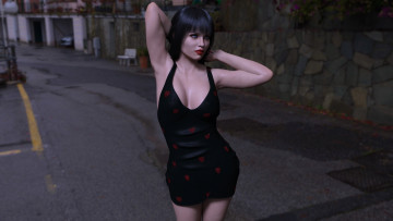 Картинка 3д+графика люди+ people фон взгляд девушка